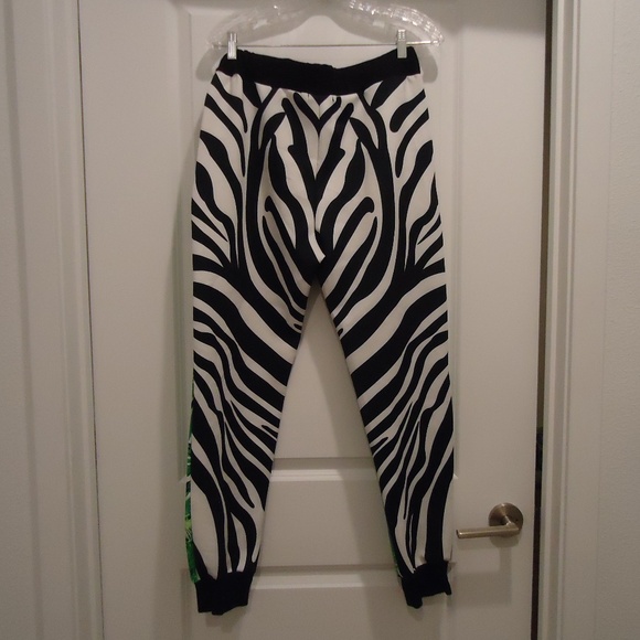 Jungle Zebra Print Versace Men's Set 2 pc Pants Hoodie RN# V00238-11562 S - Picture 5 of 12